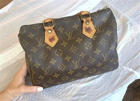 how to fix leather stain in louis vuitton|cleaning louis vuitton leather bags.